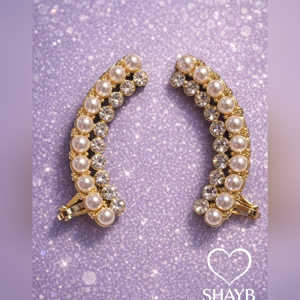 Gold and Pearl Ear Crawlers Post Back